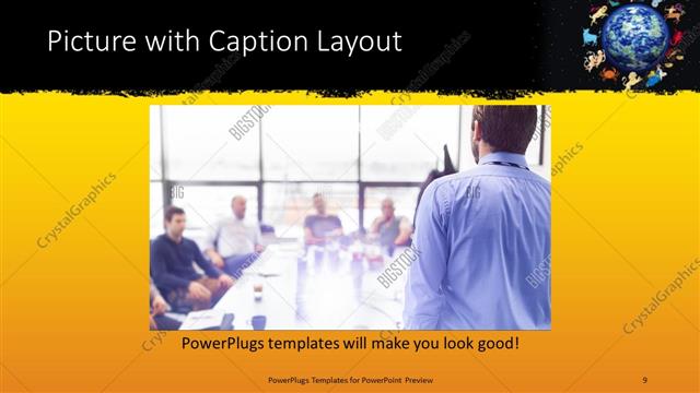 Picture with Caption presentation slide layout