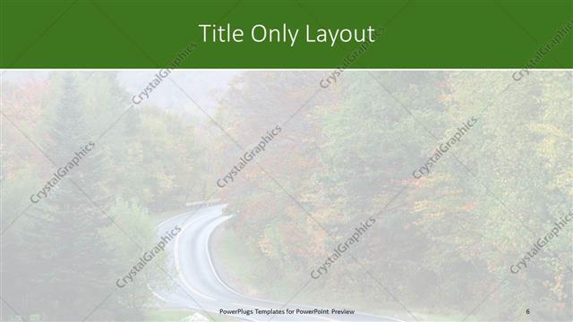 Title Only presentation slide layout