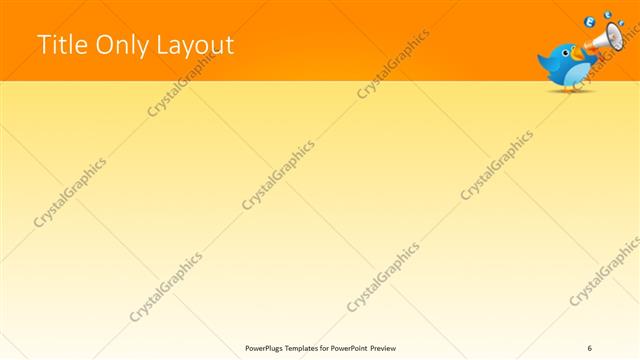 Title Only presentation slide layout