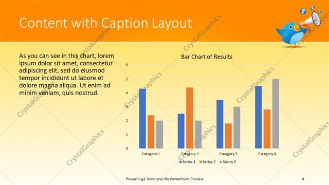 Content with Caption presentation slide layout