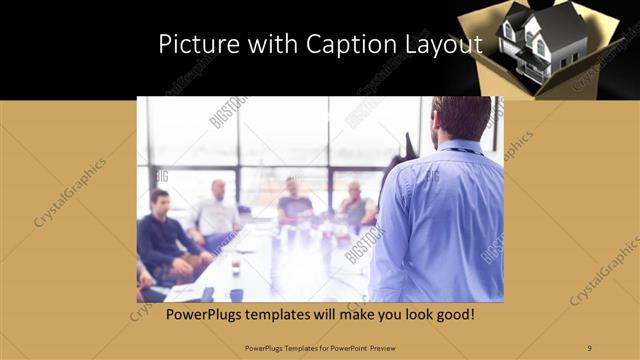 Picture with Caption presentation slide layout