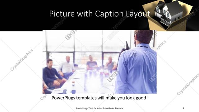 Picture with Caption presentation slide layout