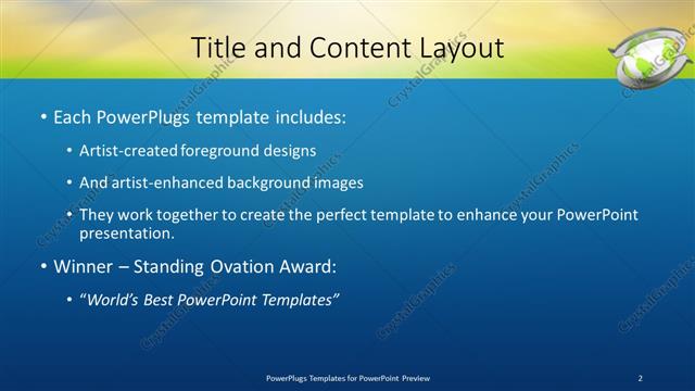 Title and Content presentation slide layout