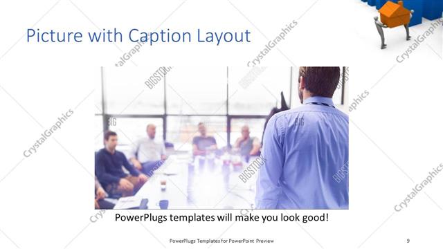 Picture with Caption presentation slide layout