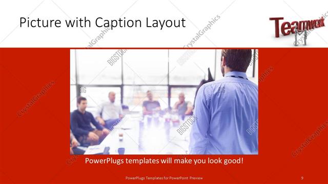 Picture with Caption presentation slide layout