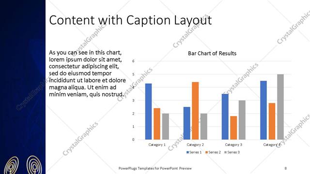 Content with Caption presentation slide layout