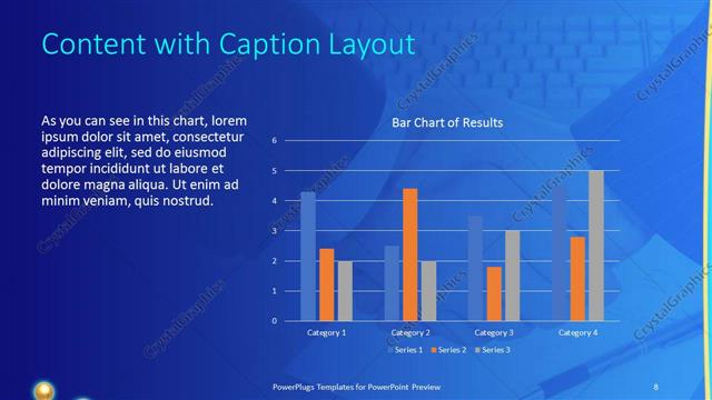 Content with Caption presentation slide layout