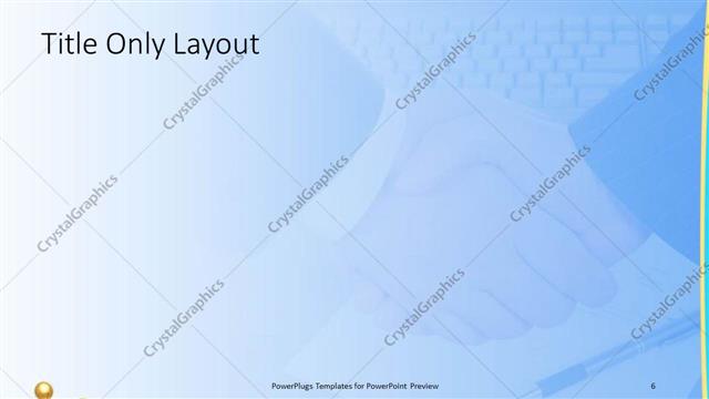 Title Only presentation slide layout