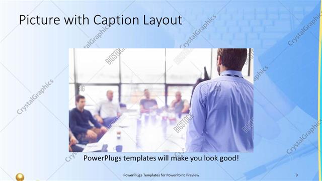 Picture with Caption presentation slide layout