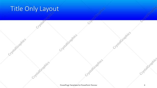 Title Only presentation slide layout