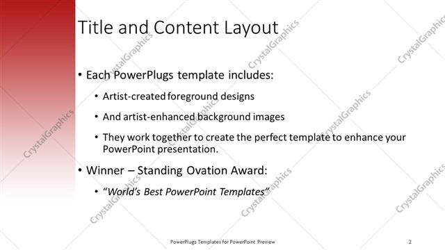 Title and Content presentation slide layout