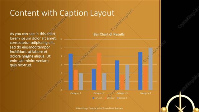 Content with Caption presentation slide layout