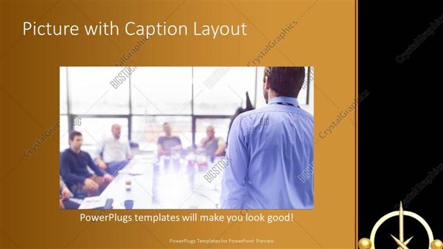 Picture with Caption presentation slide layout