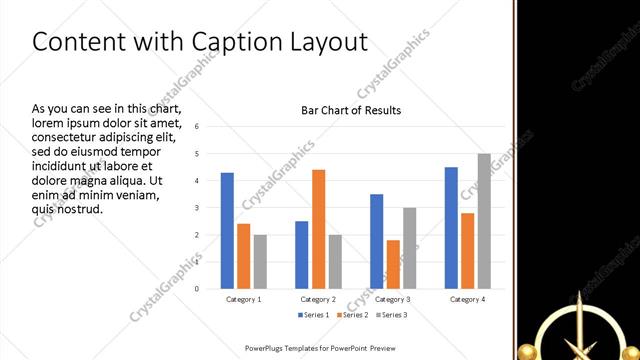 Content with Caption presentation slide layout