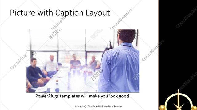Picture with Caption presentation slide layout