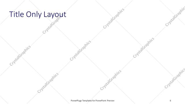 Title Only presentation slide layout