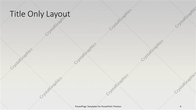 Title Only presentation slide layout