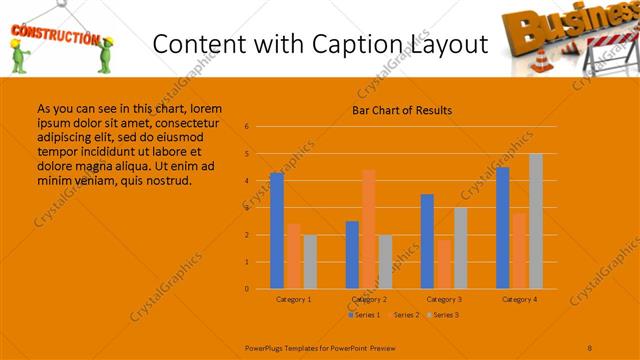 Content with Caption presentation slide layout