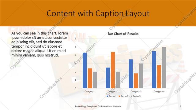 Content with Caption presentation slide layout