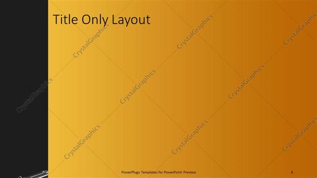 Title Only presentation slide layout