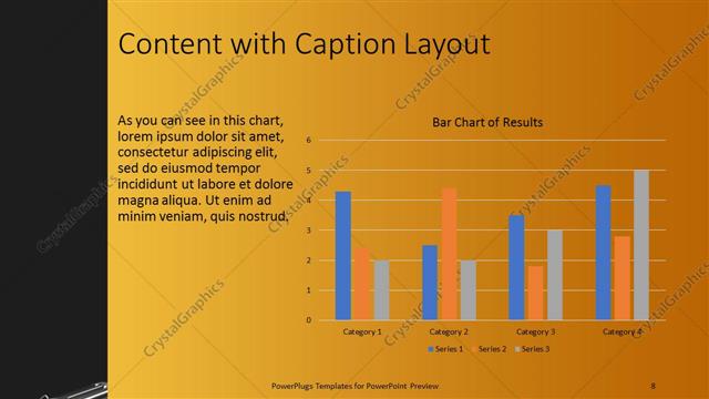 Content with Caption presentation slide layout