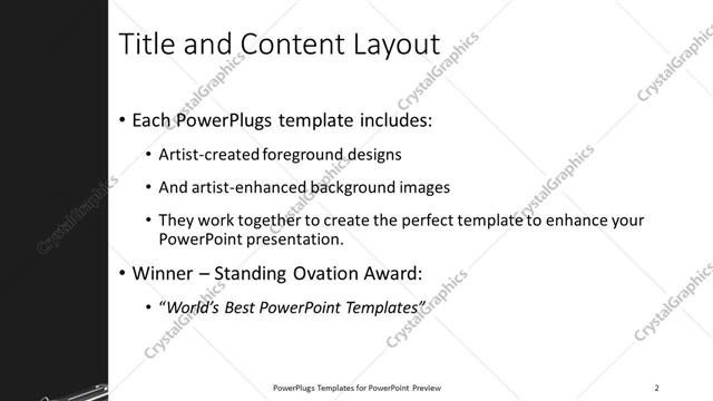 Title and Content presentation slide layout