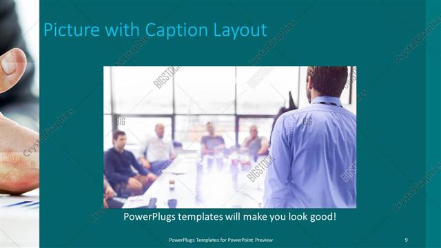 Picture with Caption presentation slide layout