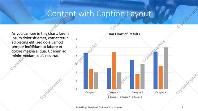 Content with Caption presentation slide layout