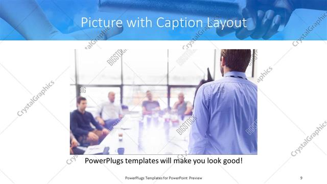 Picture with Caption presentation slide layout