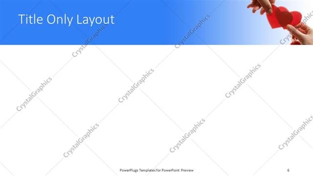 Title Only presentation slide layout