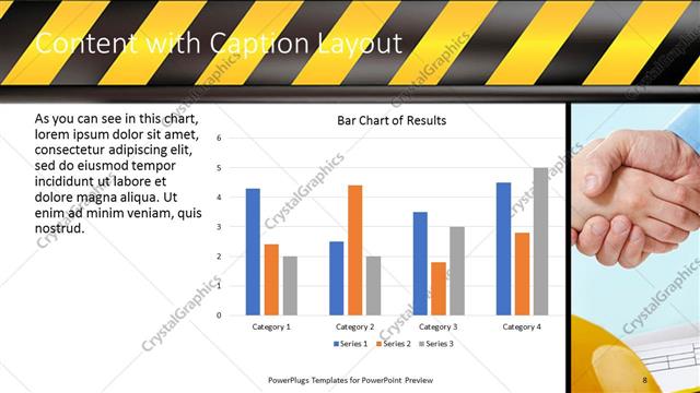 Content with Caption presentation slide layout