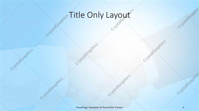 Title Only presentation slide layout
