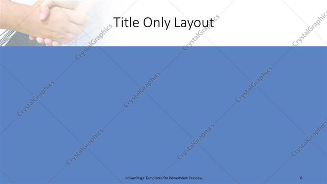 Title Only presentation slide layout