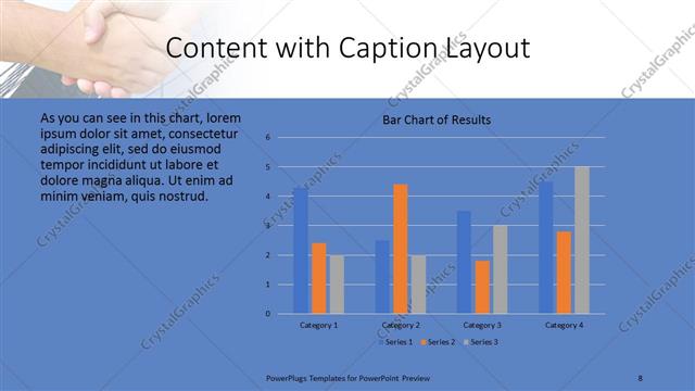 Content with Caption presentation slide layout