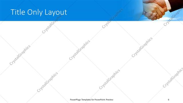 Title Only presentation slide layout