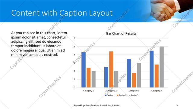 Content with Caption presentation slide layout