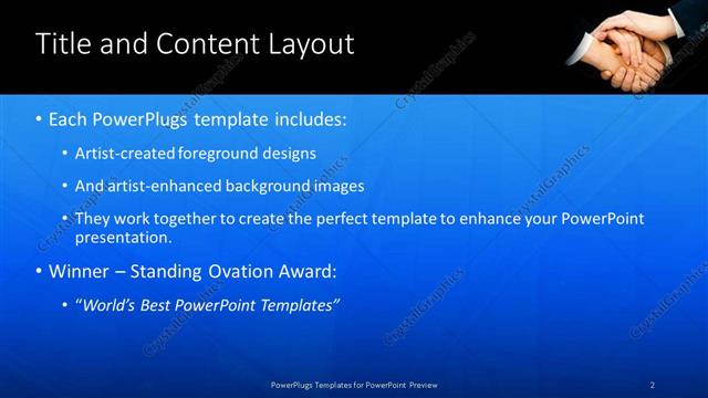 Title and Content presentation slide layout