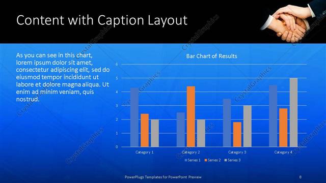 Content with Caption presentation slide layout
