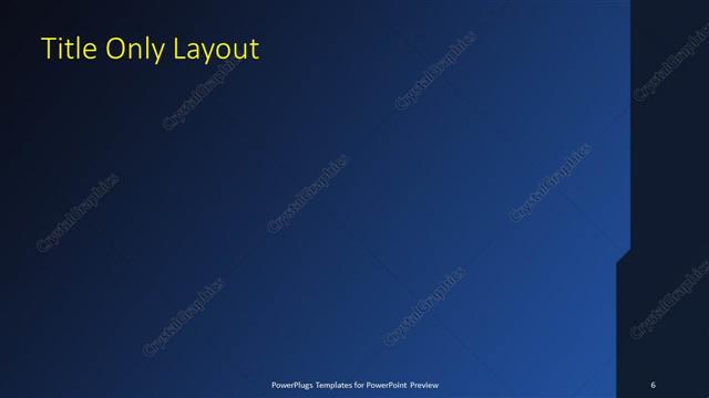 Title Only presentation slide layout