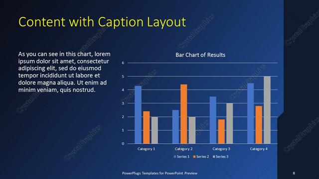 Content with Caption presentation slide layout