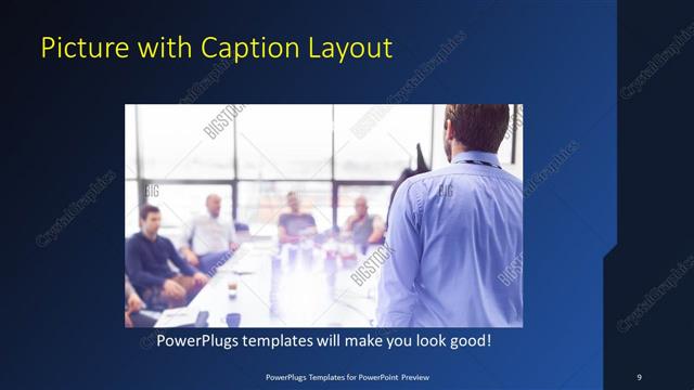 Picture with Caption presentation slide layout