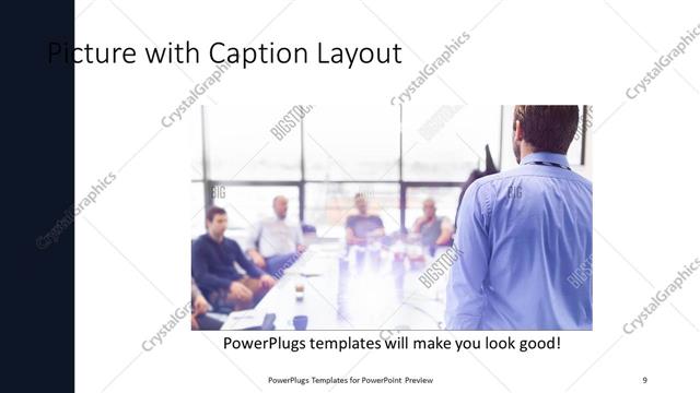 Picture with Caption presentation slide layout