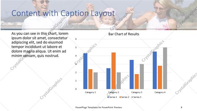 Content with Caption presentation slide layout