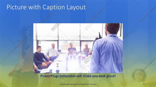 Picture with Caption presentation slide layout