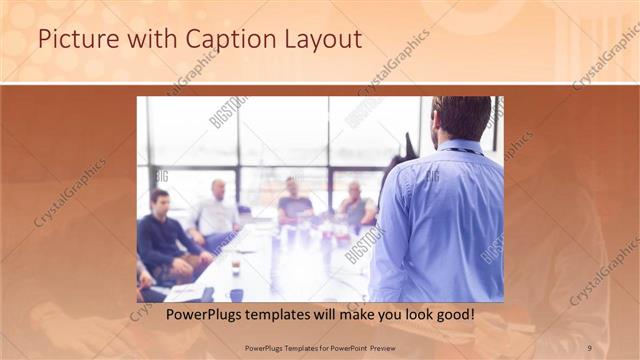 Picture with Caption presentation slide layout