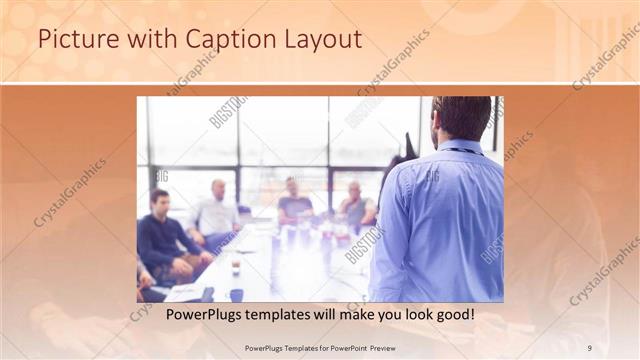 Picture with Caption presentation slide layout