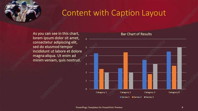 Content with Caption presentation slide layout