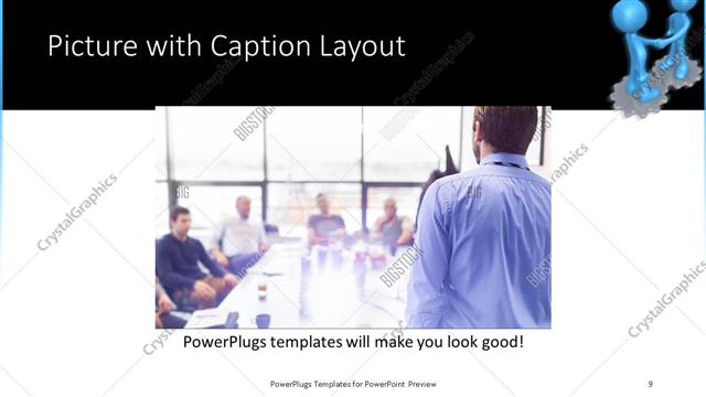 Picture with Caption presentation slide layout