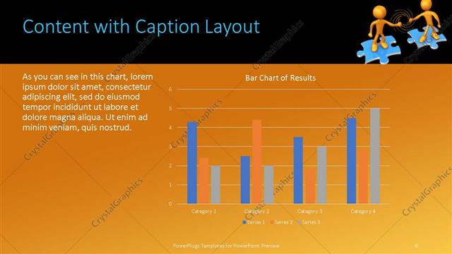 Content with Caption presentation slide layout