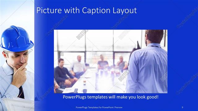 Picture with Caption presentation slide layout